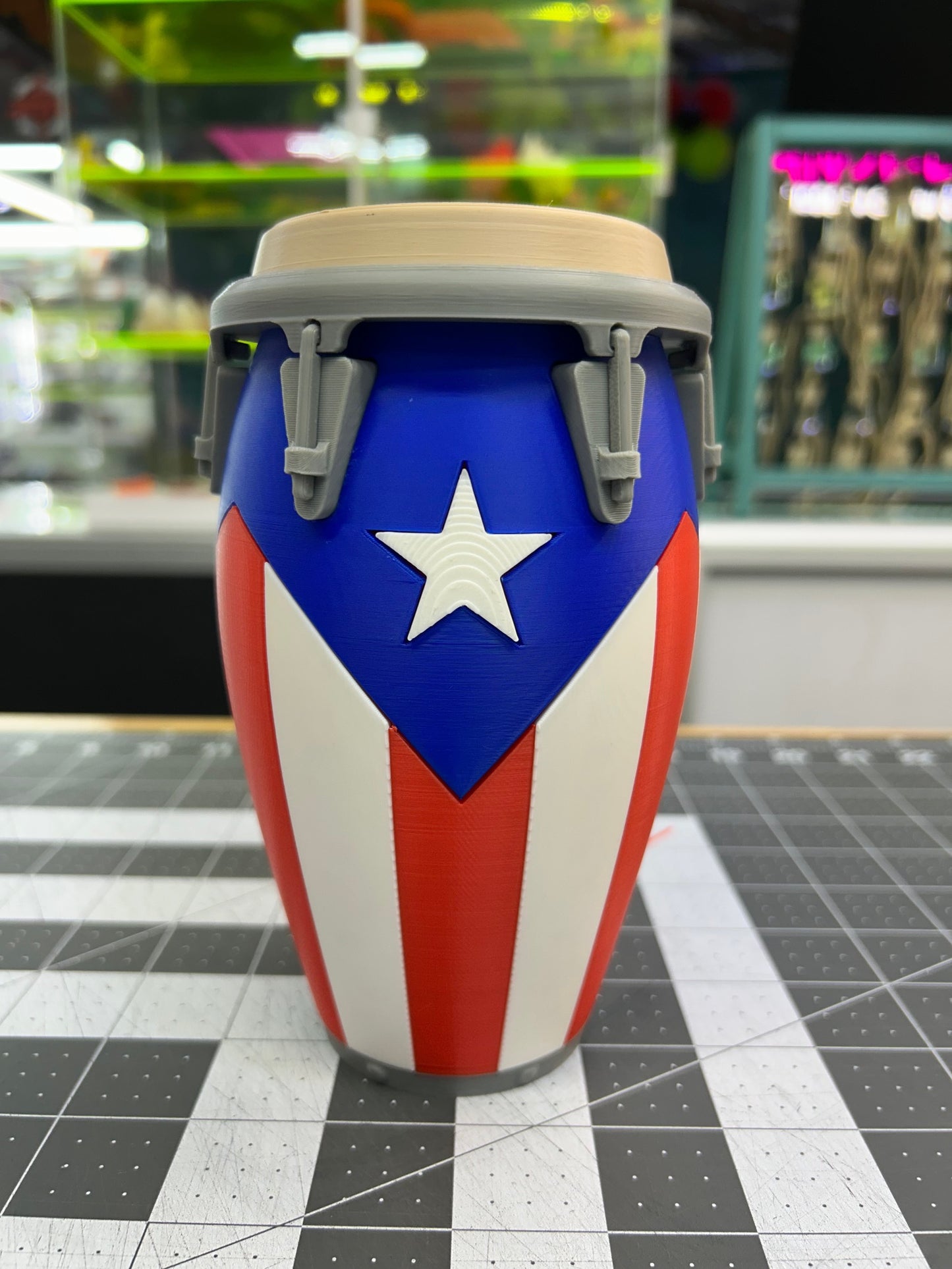 Conga Boricua Printiada en 3D Puerto Rico