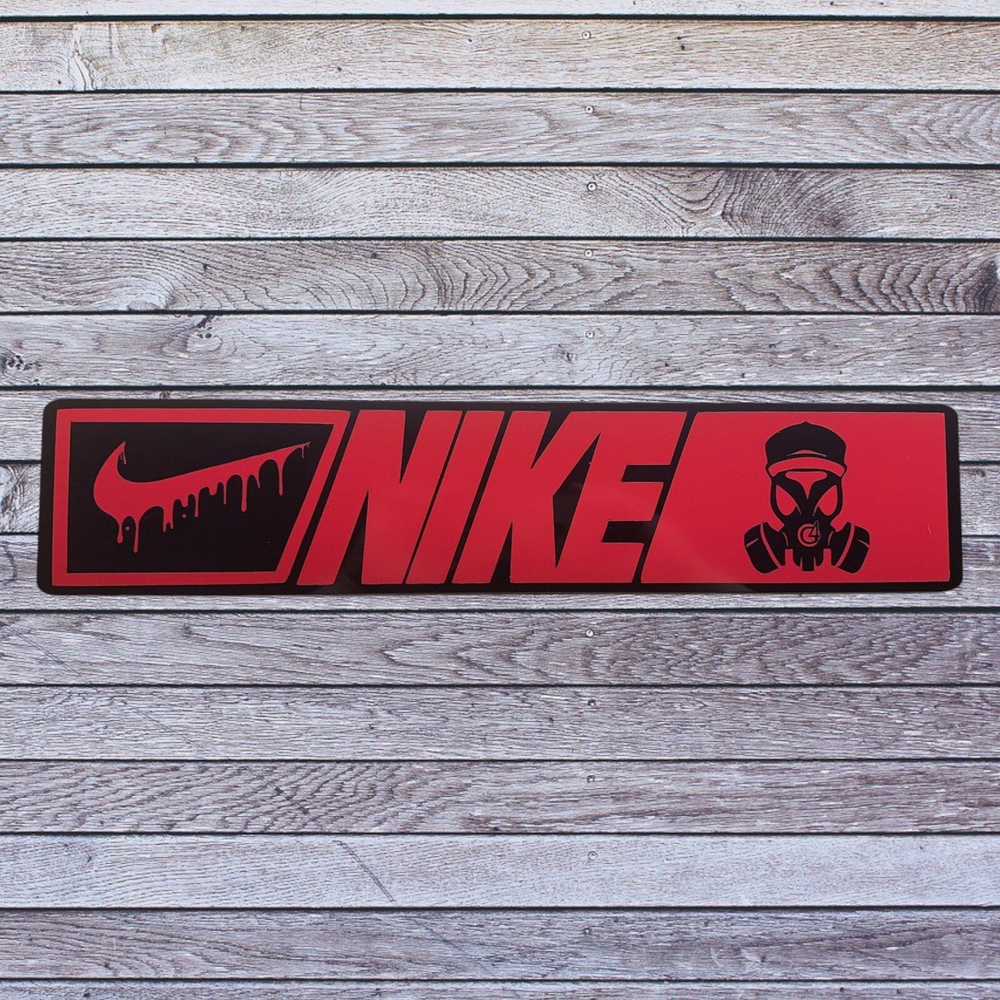 Tablilla Euro Nike Custom, Real G4 Life Boricua Acrylic / Vinyl N/N/G4