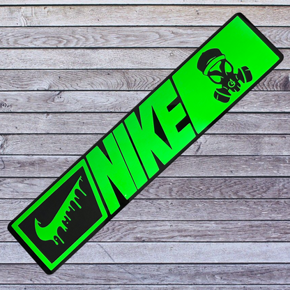 Tablilla Euro Nike Custom, Real G4 Life Boricua Acrylic / Vinyl N/N/G4