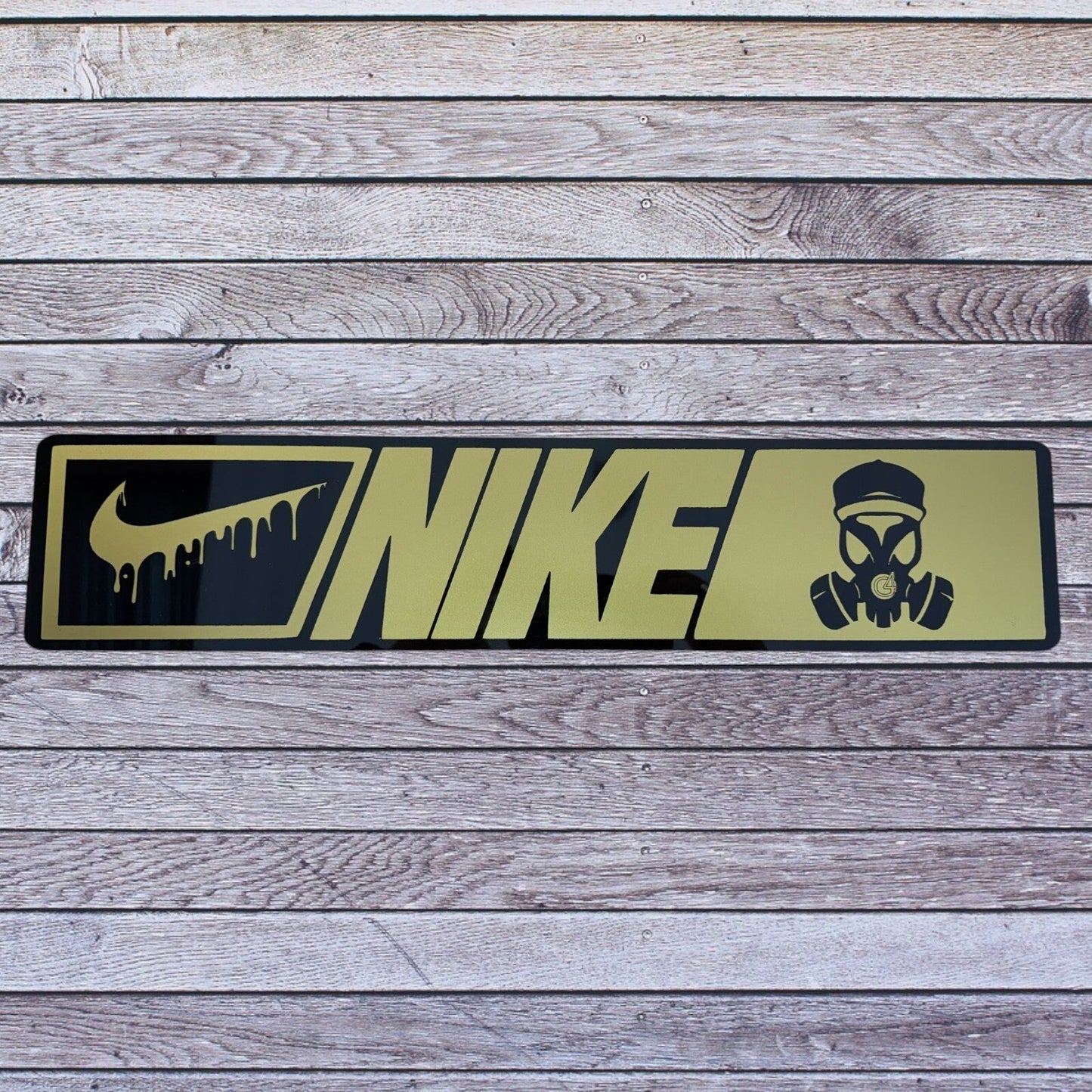 Tablilla Euro Nike Custom, Real G4 Life Boricua Acrylic / Vinyl N/N/G4