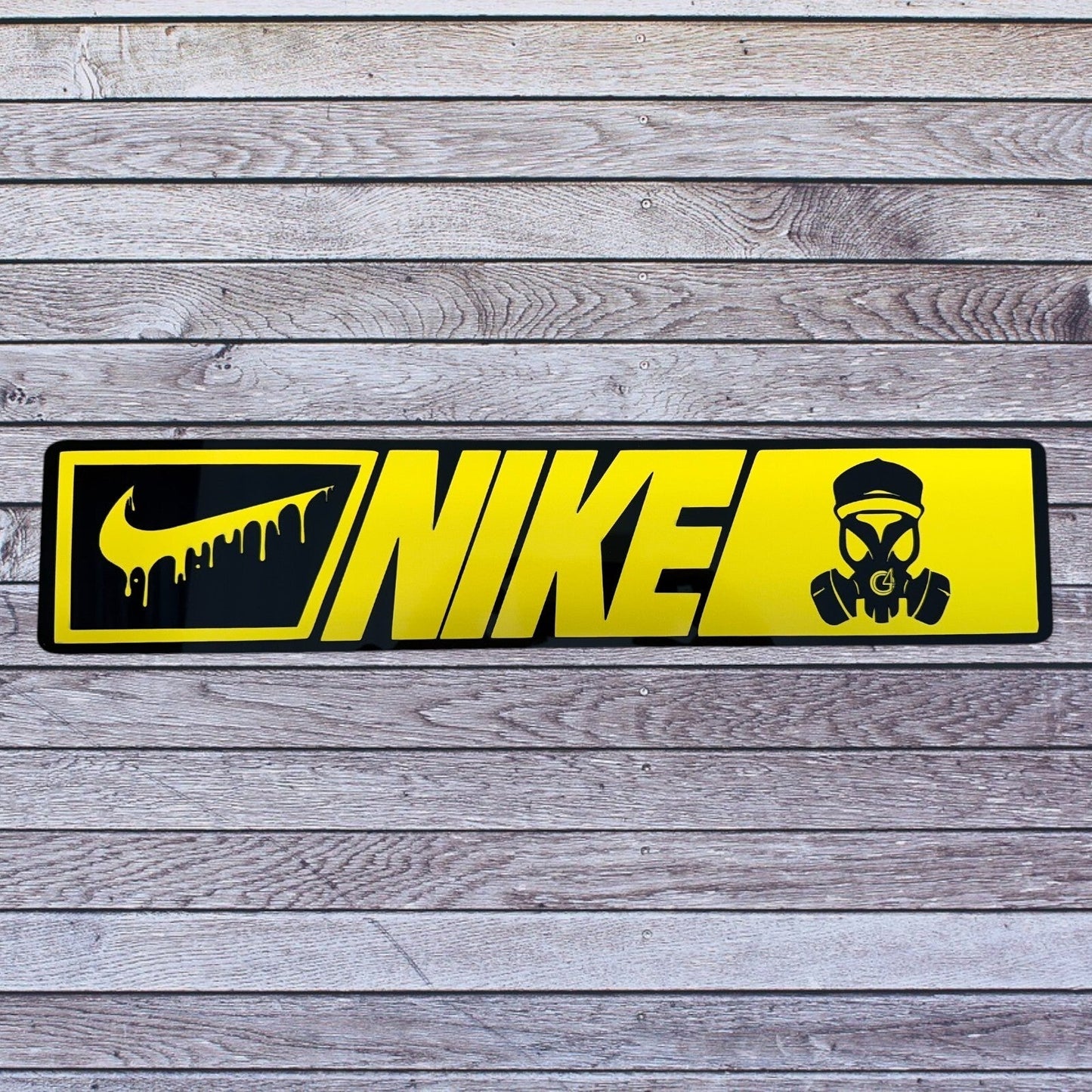 Tablilla Euro Nike Custom, Real G4 Life Boricua Acrylic / Vinyl N/N/G4