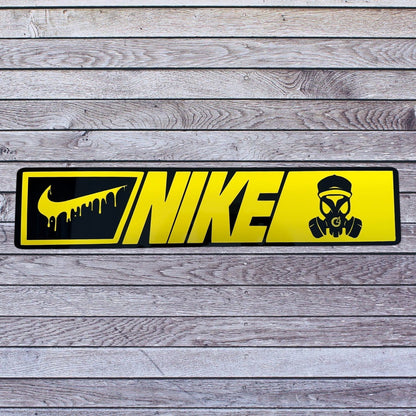 Tablilla Euro Nike Custom, Real G4 Life Boricua Acrylic / Vinyl N/N/G4