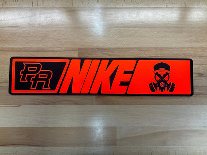 Tablilla Euro Acrilico/Vinyl Nike PR Custom, Real G4 Life Boricua, Puerto Rico