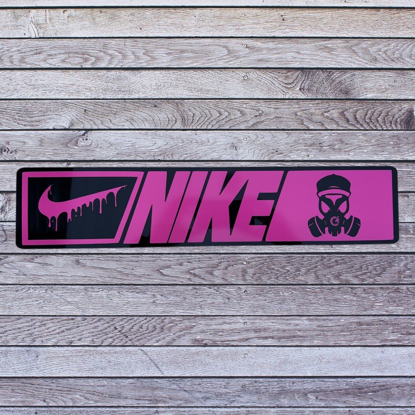 Tablilla Euro Nike Custom, Real G4 Life Boricua Acrylic / Vinyl N/N/G4