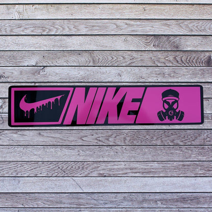 Tablilla Euro Nike Custom, Real G4 Life Boricua Acrylic / Vinyl N/N/G4