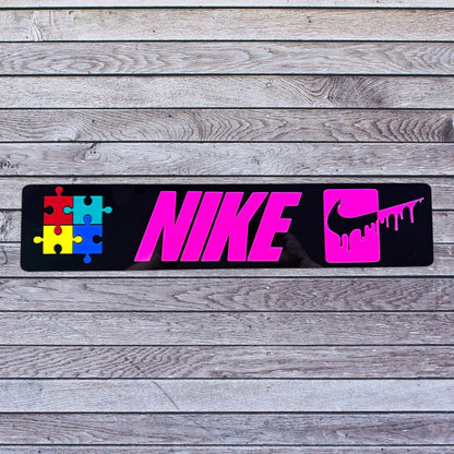 Tablilla Euro Customizada Larga Autismo Completa en Acrilico 3D