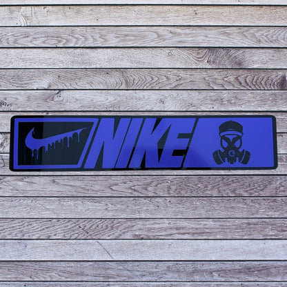 Tablilla Euro Nike Custom, Real G4 Life Boricua Acrylic / Vinyl N/N/G4