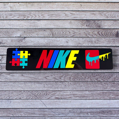 Tablilla Euro Customizada Larga Autismo Acrilyco 3D S1