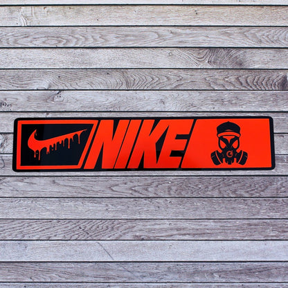 Tablilla Euro Nike Custom, Real G4 Life Boricua Acrylic / Vinyl N/N/G4