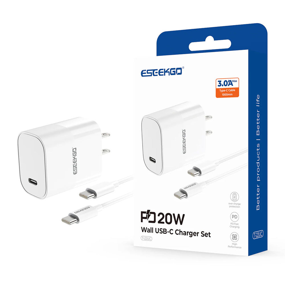 SEEKGO T-22UC PD20 WATT Travel Adapter Type-C To Type-C