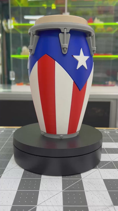 Conga Boricua Printiada en 3D Puerto Rico